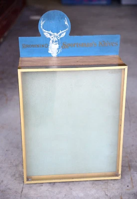 Browning Sportmans Knife Vintage Countertop Store Display Hunting case antique - Image 1 of 4