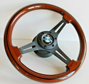 Steering Wheel fits BMW Wood Black wooden Classic E31 E32 E34 E36 Z3 E38 92-98'