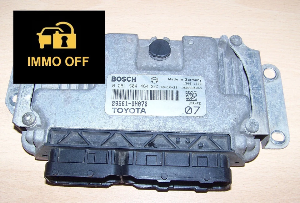 Centralina ECU Citroen C1 Peugeot 107 Toyota Aygo 1.0l 12V 0261S04464 IMMO OFF - Immagine 1 di 1