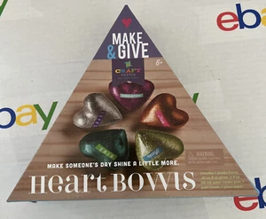 Make & Give Kit Heart Bowls-Craft Tastic Women Owned New! - Picture 1 of 4