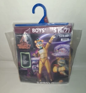 Five Nights at Freddys Glamrock Freddy Halloween Costume Boys Child S(6/7) New - Picture 1 of 7