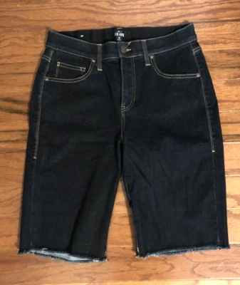 Pantalones Cortos Lularoe Mujer Talla 28 Denim Jean Azul Oscuro Elastizados Dobladillo Crudo Clásicos Foto 1 de 4