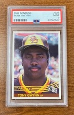 1984 Donruss Tony Gwynn PSA 9 HOF #324 San Diego Padres MINT
