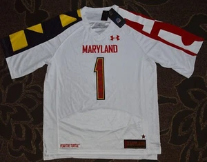 University Of Maryland Under Amour Team Pride football NWT jersey, Size Large - Picture 1 of 2