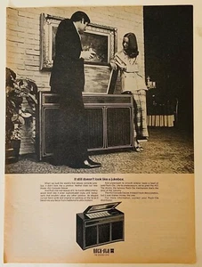 ROCK-OLA 452 CONSOLE DELUXE JUKEBOX+1973+ORIGINAL FULL PAGE USA ADVERT - Picture 1 of 5