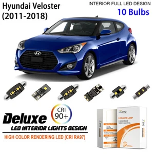 LED Interior Light Kit for Hyundai Veloster 2011-2018 White Dome Light Bulbs - Picture 1 of 8