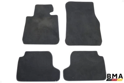 Juego de alfombrillas con costuras delanteras y traseras negras azules BMW M2 F87 2016-2020 OEM Foto 1 de 4