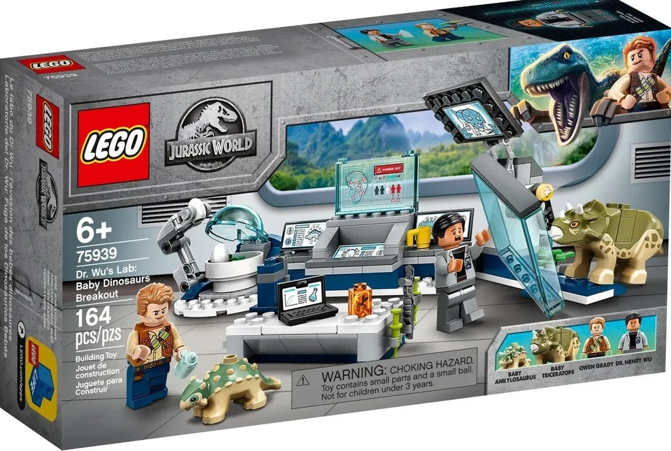 LEGO Jurassic Park Dr. Wu's Lab Baby Dinosaur Breakout 75939 New/ Sealed - Image 1 of 1