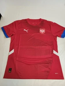 Puma Serbia National Team Red 2024 Home Stadium Jersey 774300-01 Size Large $95 - Picture 1 of 17
