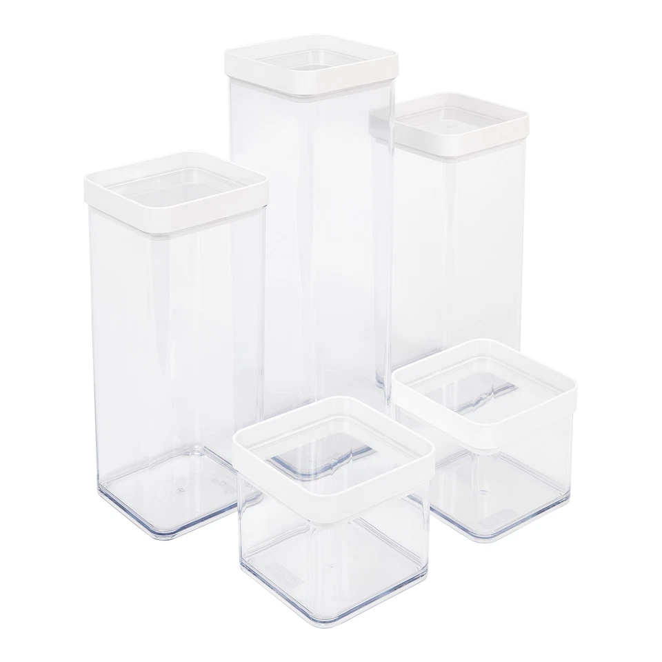 Rotho Fera Set Vorratsdosen (1.5+0.5+2 l) 5 tlg. Plastikdose Vorratsbehälter Box - Bild 1 von 1