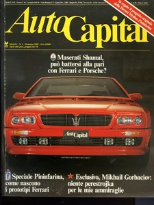 01/1990 AUTOCAPITAL - MASERATI SHAMAL - MIT ANHANG PININFARINA FERRARI MYTHOS - Bild 1 von 3