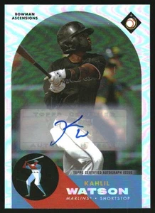2022 Bowman Chrome Bowman Ascensions Autographs #BA4 Kahlil Watson Auto /100 - Picture 1 of 2