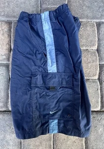Pantaloncini Nike vintage uomo grandi blu vintage pantaloncini cargo tasche anni 90 00 Y2k - Foto 1 di 8