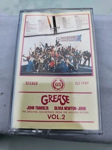 Grease Original Soundtrack Volume 2 Cassette Tape Various Artists 1989 *Rare* - Picture 1 of 3