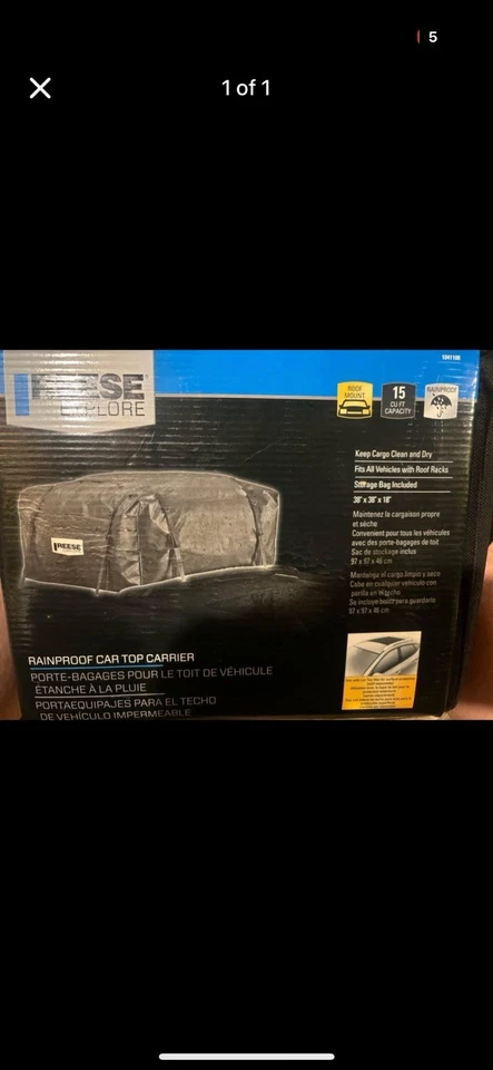 Reese Car Top Carrier impermeable Foto 1 de 1