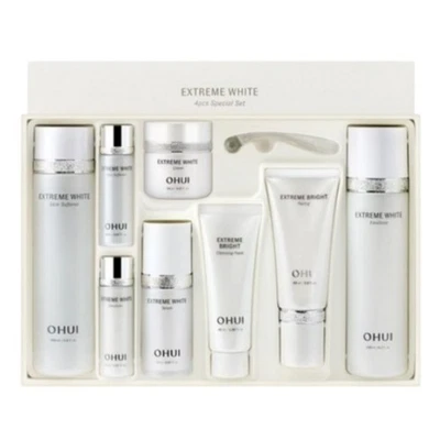 O HUI Extreme Blanco 4 piezas Set Especial 8 Artículos Blanqueamiento Hidratante Corea Belleza Foto 1 de 4
