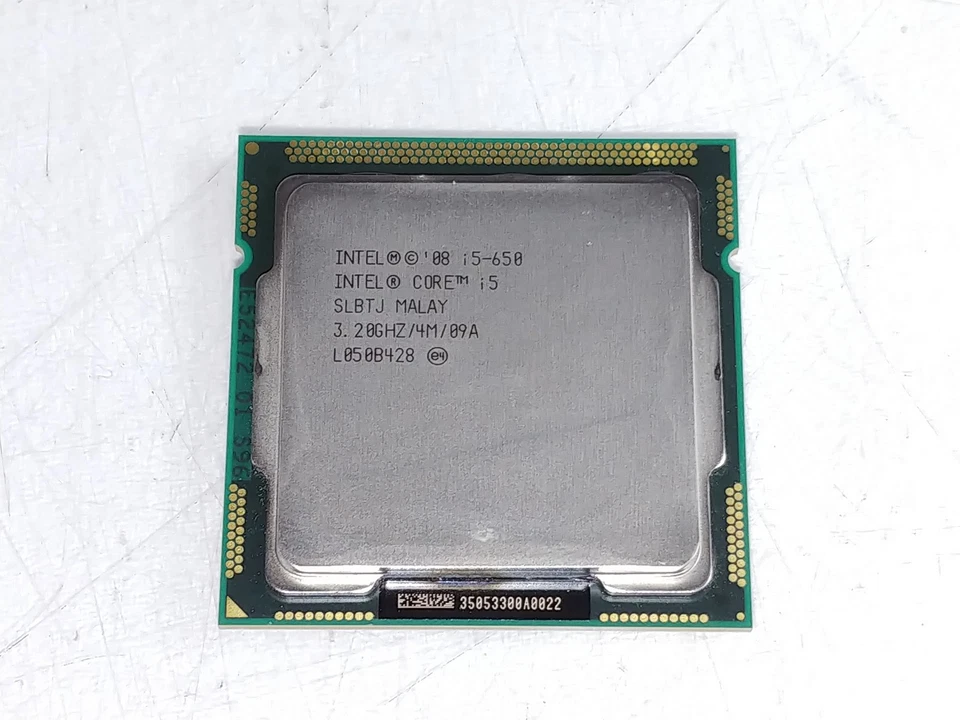 Procesador CPU de escritorio Intel Core i5-650 3,2 GHz 2,5 GT/s LGA 1156 SLBTJ Foto 1 de 4