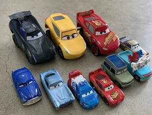 Disney Pixar Cars Huge Lot Of 10 Die Cast/ Plastic Car Toys - Mater Souvenir - Picture 1 of 9