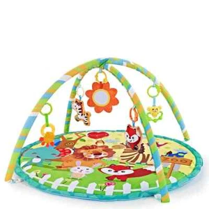 Fitness Frame Round Play Crawling Mat 0-12 Months Baby Puzzle Game Blanket - Picture 1 of 12