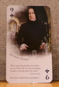 WIZARDING WORLD OF HARRY POTTER UNIVERSAL STUDIOS CARD SEVERUS SNAPE 9 CLUBS - Picture 1 of 2