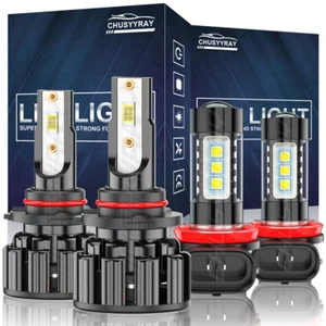 For Toyota RAV4 2016 2017 2018 LED Headlight Bulbs High/Low + Fog Light Combo - Picture 1 of 12