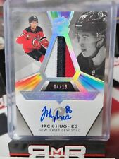 2019-20 UD The CUP JACK HUGHES Trilaterals Rookie Patch Auto 04/13