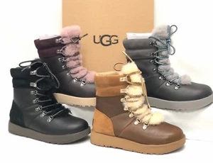 UGG Australia VIKI IMPERMEABLE EXPUESTO Con cordones 1017493 Puerto Negro Castaño Metal - Imagen 1 de 52