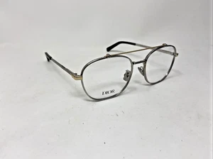 DIOR EYEWEAR ITALY DIAMONDO R2U F200 54-18-145 SILVER/GOLD EYEGLASSES W989 - Picture 1 of 7