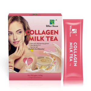 Female skin whitening, enhancing elasticity low calorie collagen milk tea powder - Picture 1 of 10