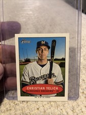 Christian Yelich 2020 Topps Heritage 1971 Bazooka Numbered Test #6 mini Brewers