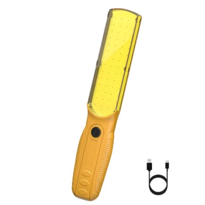 LED Work Light Rechargeable Magnetic Flashlight w/ Hanging Hook For Car Repair - Image 1 of 4