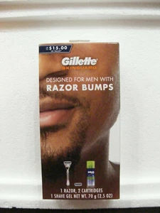 Gillette Skinguard Designed for Men with Razor Bumps - 1 Razor & 2 Cartridges - Picture 1 of 4