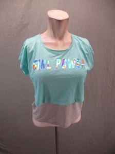 Ideology Size XL Girls Multicolor Mesh Short Sleeve Athletic Workout T-Shirt 729 - Picture 1 of 8