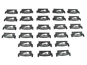 1984 a 1994 Jeep Cherokee Comanche 26 peças clipes de moldagem para-brisa - Imagem 1 de 3