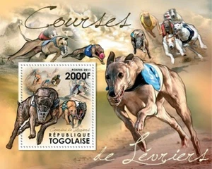 Togo 2011 MNH - Racing Greyhounds. YT 565, Mi 4320/Bl.676 - Picture 1 of 1