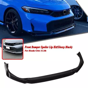 Front Bumper Lower Spoiler Splitter Lip Kit For Honda Yofer 11.5th Glossy Black - Zdjęcie 1 z 24