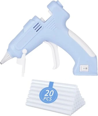 Mini pistola adhesiva inalámbrica de precalentamiento rápido Hot Melt - Incluye varilla de pegamento Foto 1 de 4