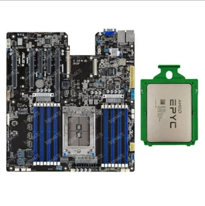 ASUS KRPA-U16 + 7742 motherboard+CPU Combination AMD EPYC7002 PCIE4.0 - Picture 1 of 4