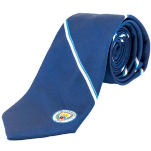 Manchester City FC Navy Stripe Players Tie - Picture 1 of 6