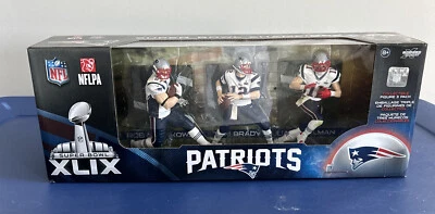 New England Patriots NFL Super Bowl McFarlane ¡Juego de 3 paquetes! Brady, Edelman, Gronk Foto 1 de 4