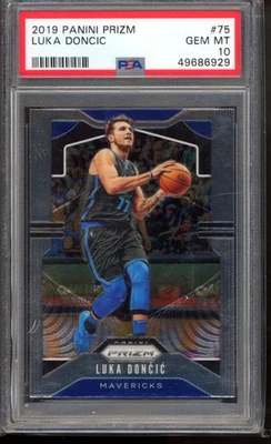 Panini Prizm Luka Doncic #75 2019-20 PSA 10 Dallas Mavericks  Foto 1 de 2