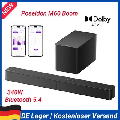 ULTIMEA 5.1ch Soundbar mit 4D Surround Sound System Subwoofer VoiceMX BassMX APP - Bild 1 von 4