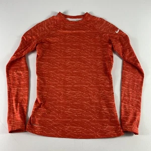 Nike Pro Combat Therma-Fit Dri-Fit Shirt Womens Medium Long Sleeve Thumbholes - Picture 1 of 11