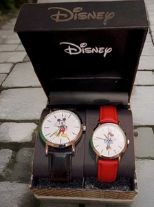 DISNEY MICKEY AND MINNIE SET WATCHES NEW AUTHENTIC (2) HIS/HERS - Picture 1 of 7