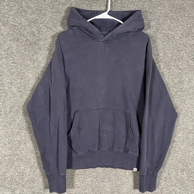 Moletom com capuz Best Made Co masculino XL azul marinho algodão pulôver bolso - Imagem 1 de 4