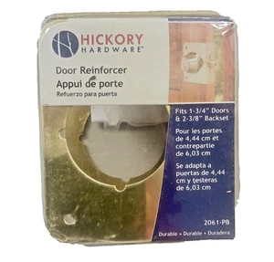 DOOR REINFORCER PLATE BRACKET 1 3/4” DOORS & 2 3/8” BACKSETS SOLID BRASS - Picture 1 of 2