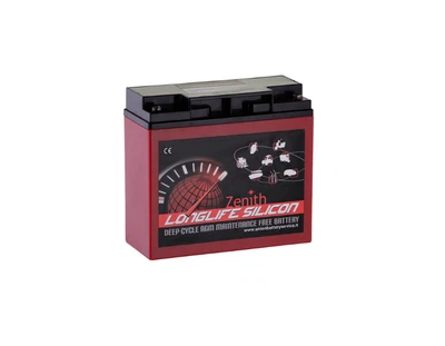 ZENITH ZLS120120 BATTERIA AGM DEEP CYCLE 12V 28Ah 181x77x170mm BICI SCOOTER ELET - Immagine 1 di 3