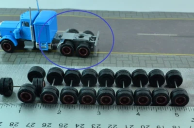 Herpa 10 llantas marrones juegos de ruedas dobles tracto unidad camiones - remolques 1/87 (HO5507 Foto 1 de 3