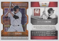 2014 Panini Elite Extra Edition Status Orange Die-Cuts /10 Skyler Ewing #73