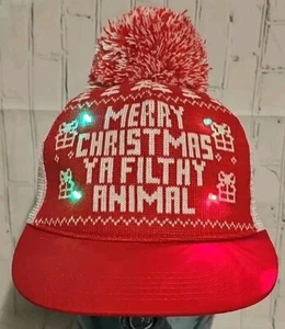 HOME ALONE Trucker Snapback Hat MERRY CHRISTMAS YA FILTHY ANIMAL One Size Lighte - Picture 1 of 10